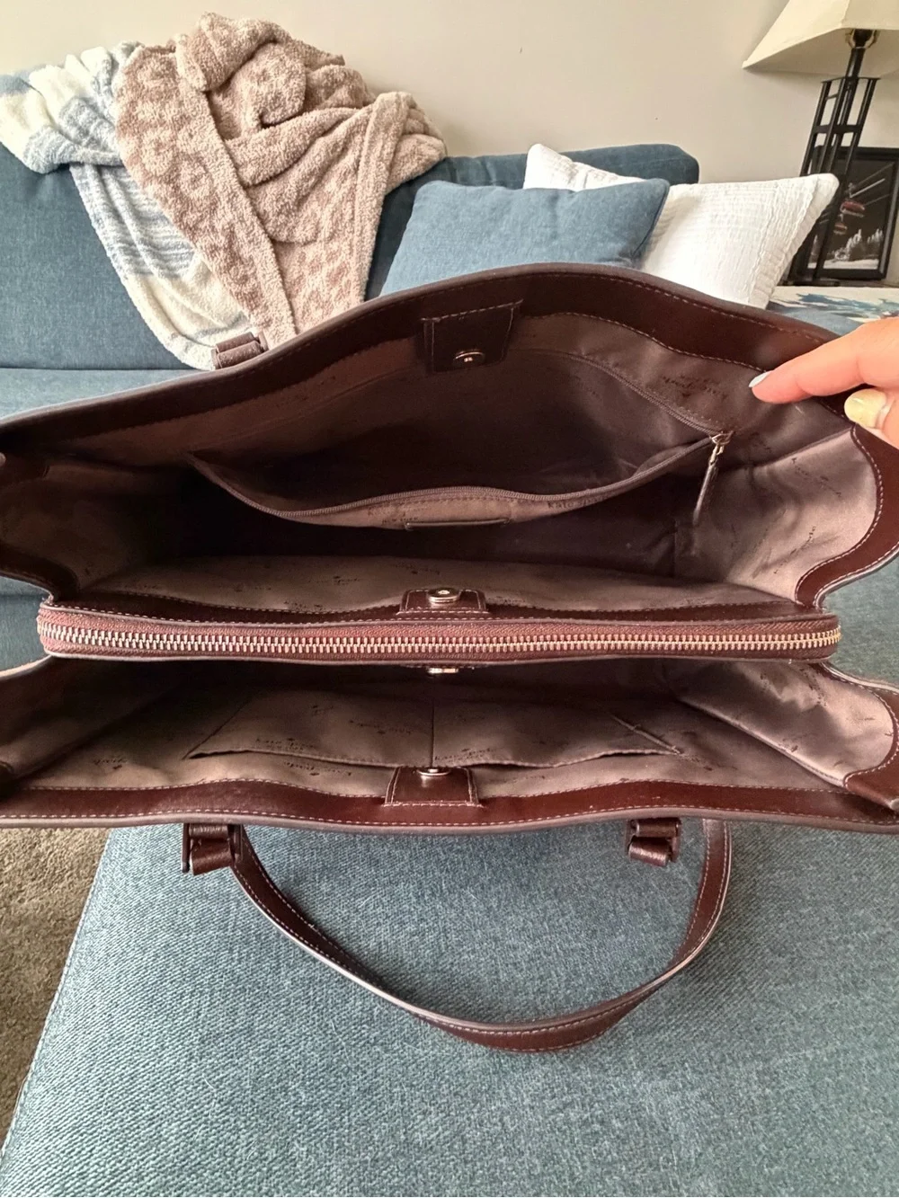 NWOt Kate Spade Large Madison Laptop Tote in Dark Brown